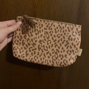 Leopard/Cheetah print Ipsy makeup bag